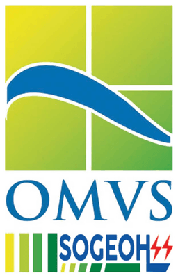 Logo de la SOGEOH, Société de Gestion de l'Énergie des Ouvrages du Haut-Bassin du fleuve Sénégal en Guinée (OMVS)